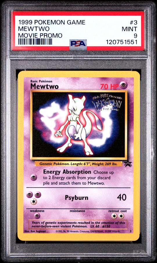 Mewtwo 3 PSA 9
